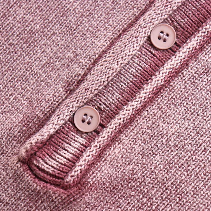 Revo. レヴォ ピグメント加工コットンニット ヘンリーネック クルーネックニット スプリングニット ヴィンテージ感 かっこいい ルーズ 長袖 メンズ レディース | Revo. | 07