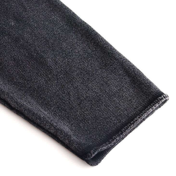 Revo. レヴォ ピグメント加工コットンニット ヘンリーネック クルーネックニット スプリングニット ヴィンテージ感 かっこいい ルーズ 長袖 メンズ レディース | Revo. | 08