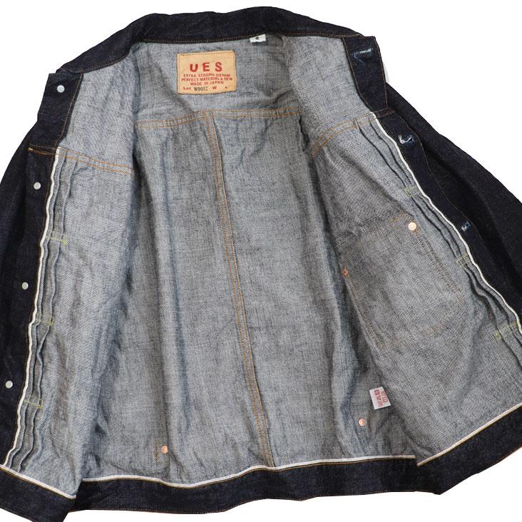 UES（ウエス） 1st デニムジャケット 17oz ワンウォッシュ 赤耳 シンチ