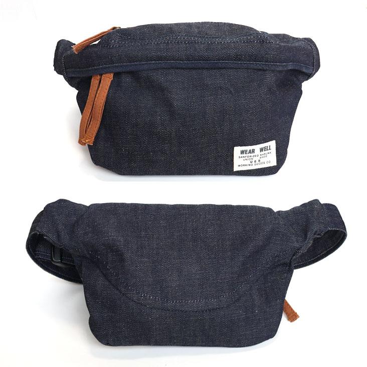 UES（ウエス） ウエストバッグ デニム ボディバッグ made in JAPAN 