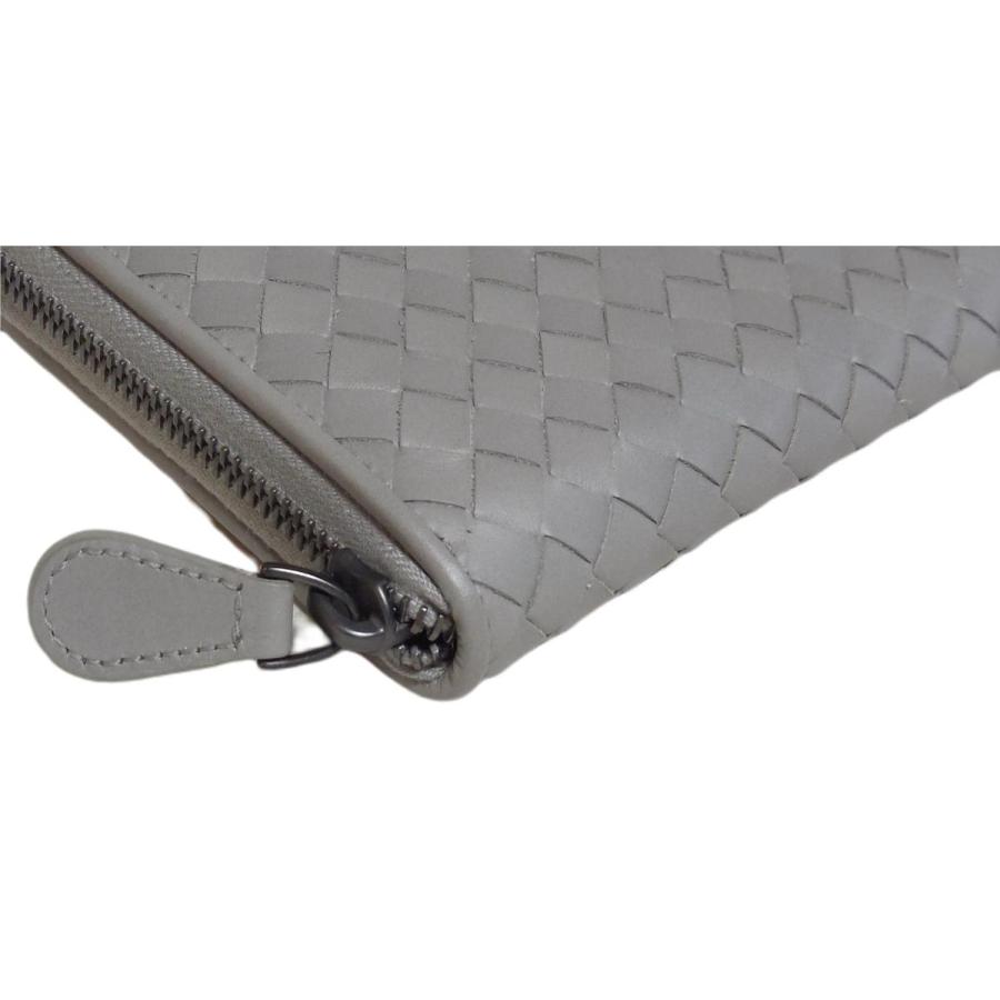 ボッテガヴェネタ　長財布　ダークセメント BOTTEGA VENETA ボッテガヴェネタ メンズファスナー長財布