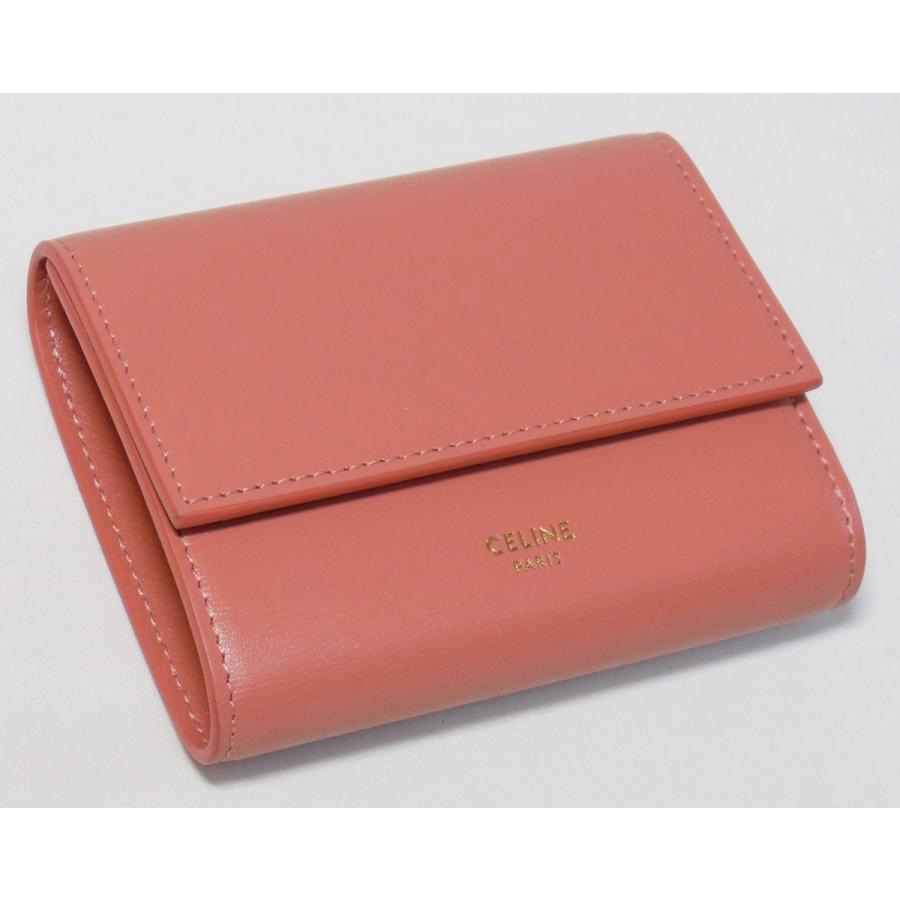 セリーヌ スモール トリフォールドウォレット ライチ 財布  