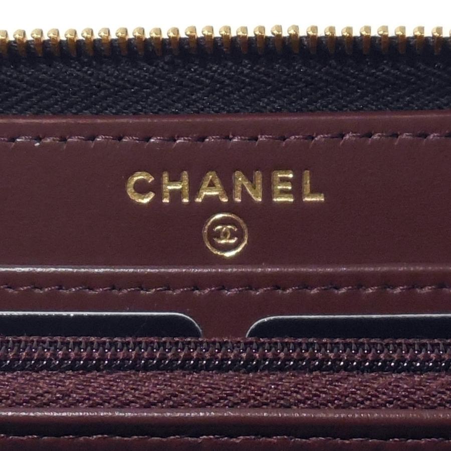 キャビアスキン シャネル クラシック ロング ジップ ウォレット