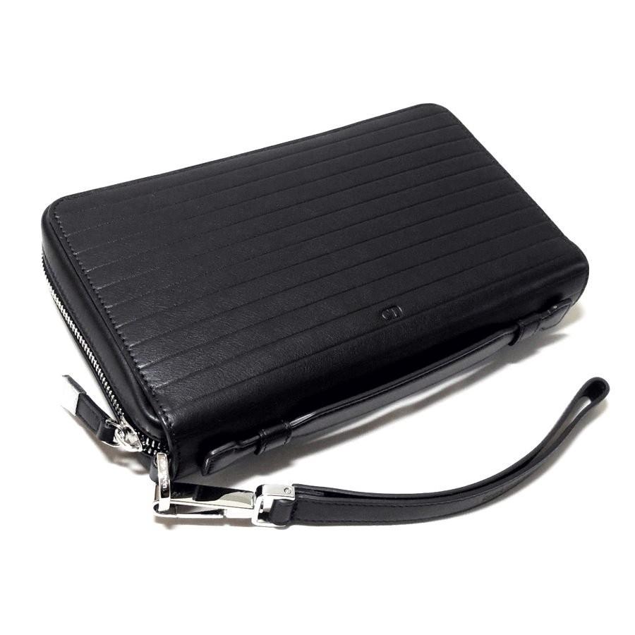 ディオール メン クラッチバッグ セカンドバッグ ブラック プリッセ