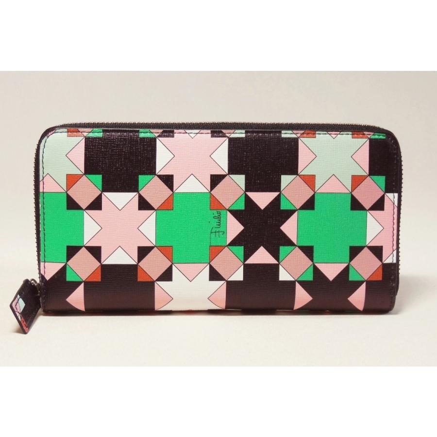 EMILIO PUCCI（エミリオプッチ） ファスナー長財布 モンレアール