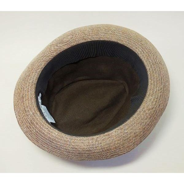 HERMES ハット 帽子 リボン HERMES（エルメス） ハット 帽子 FUNK ファンク ツイード 山羊革の