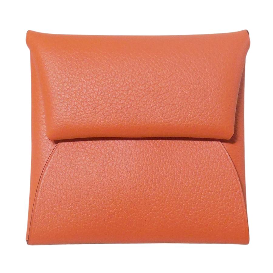 HERMES】バイカラーオレンジ×イエロー☆Bastia versoミニ財布