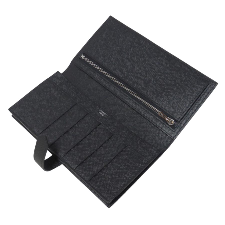 HERMES エルメス　べアン　長財布　ブラック HERMES（エルメス） 長財布 ベアン・スフレ モノクローム ブラック