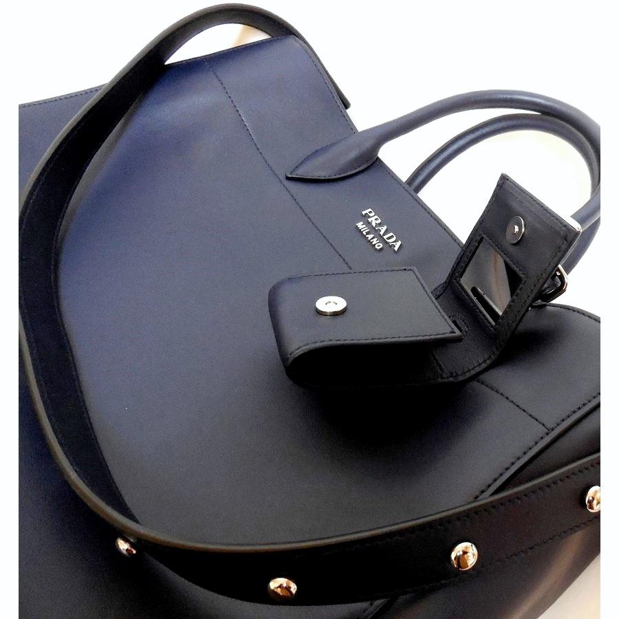PRADA プラダ トートバッグ ネイビーブルー 1BG041 2AIX F0216