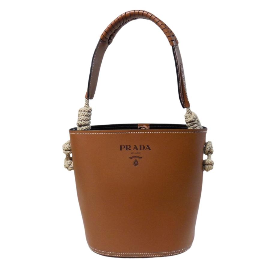 PRADA プラダ タンブール コードディテール付き レザーバケット PRADA プラダ タンブール コードディテール付き レザーバケット