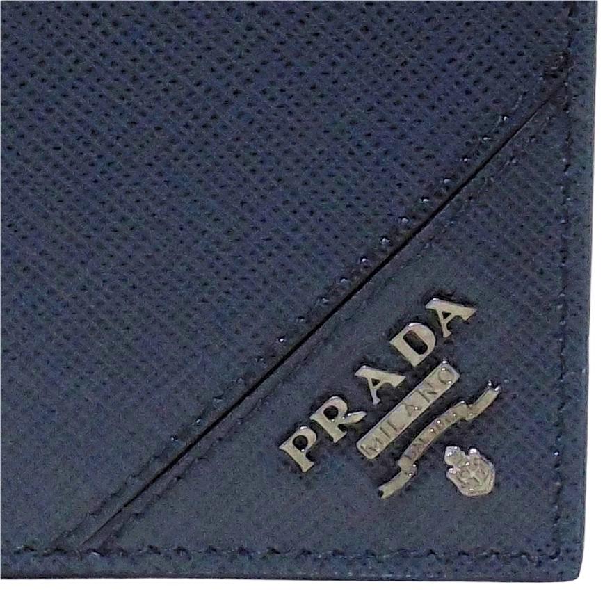 美品✨プラダ　ネイビー　二つ折り財布　サフィアーノレザー　2M0513 Amazon | [Prada] [プラダ] 二つ折り財布 サフィアーノ カード