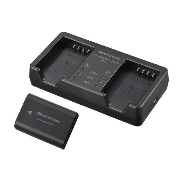 OM SYSTEM　リチウムイオン充電池 充電器セット SBCX-1（Yahoo!・三星カメラヤフー店）
