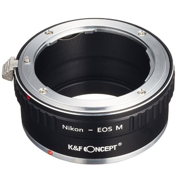 K&F CONCEPT　KF-NFEM　レンズマウントアダプター(レンズ側:ニコンFマウント→カメラ側:キャノンEF-Mマウント）｜mitsu-boshi-camera