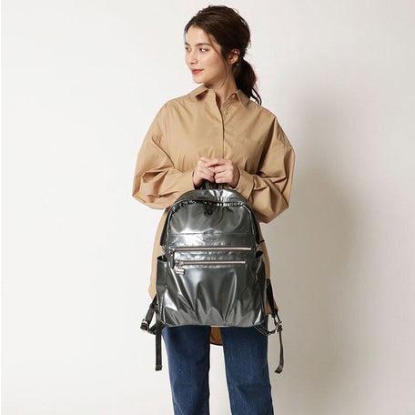 世界有名な La Bagagerie ラ バガジェリー エナメル合皮 プリュイ リュックサック リュックサック デイパック カラーを選ぶ ガンメタ Panero Shop
