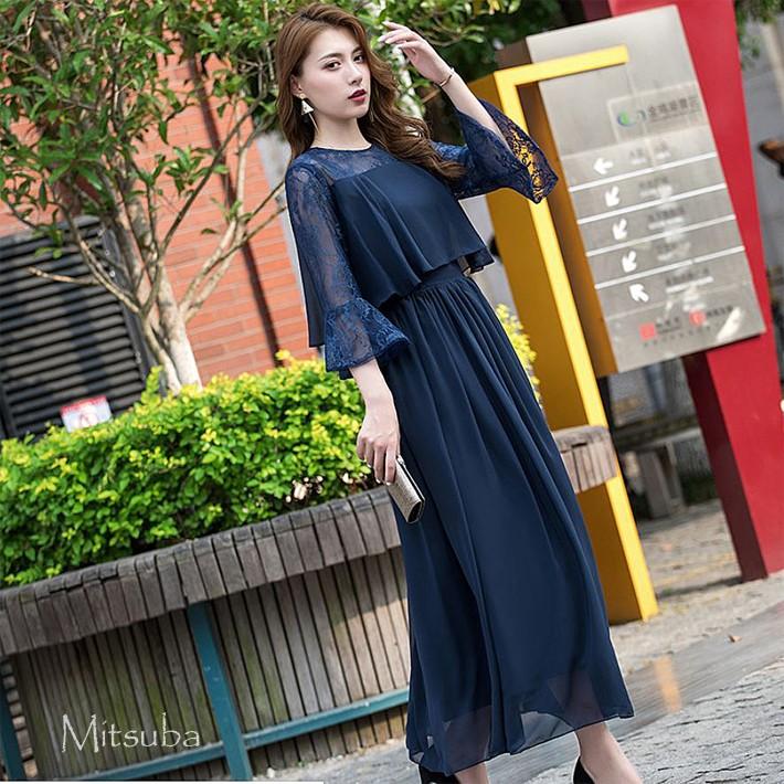 ♥LE’RURE♥ 訳あり 超人気 結婚式 お呼ばれ シフォンスリーブロンパース PREFERIR ドレス 楊柳シフォン シアースリーブ 結婚式 パーティ