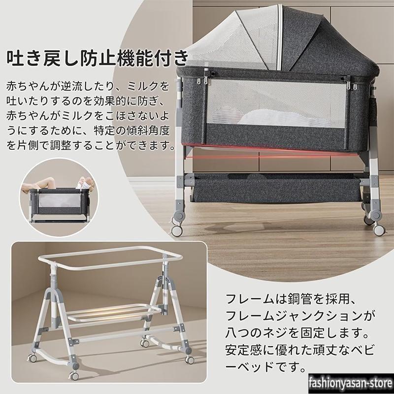 HZDMJ ベビーベッド クッション 折りたたみ ミニ 持ち運び ゆりかご 多