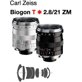 Carl Zeiss Biogon T*F2.8/21mm ZM Mount Lenz ライカMマウント用超