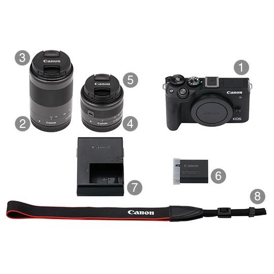 Canon - キヤノン EOS M6 ズームレンズセット キヤノン EOS M6 Mark II (ブラック)・ダブルズームキット