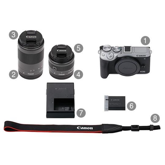 Canon キャノン EOS M6 Mark II ダブルズームキット シルバー CANON EOS M6 Mark II ダブルズームキット [シルバー] 価格比較