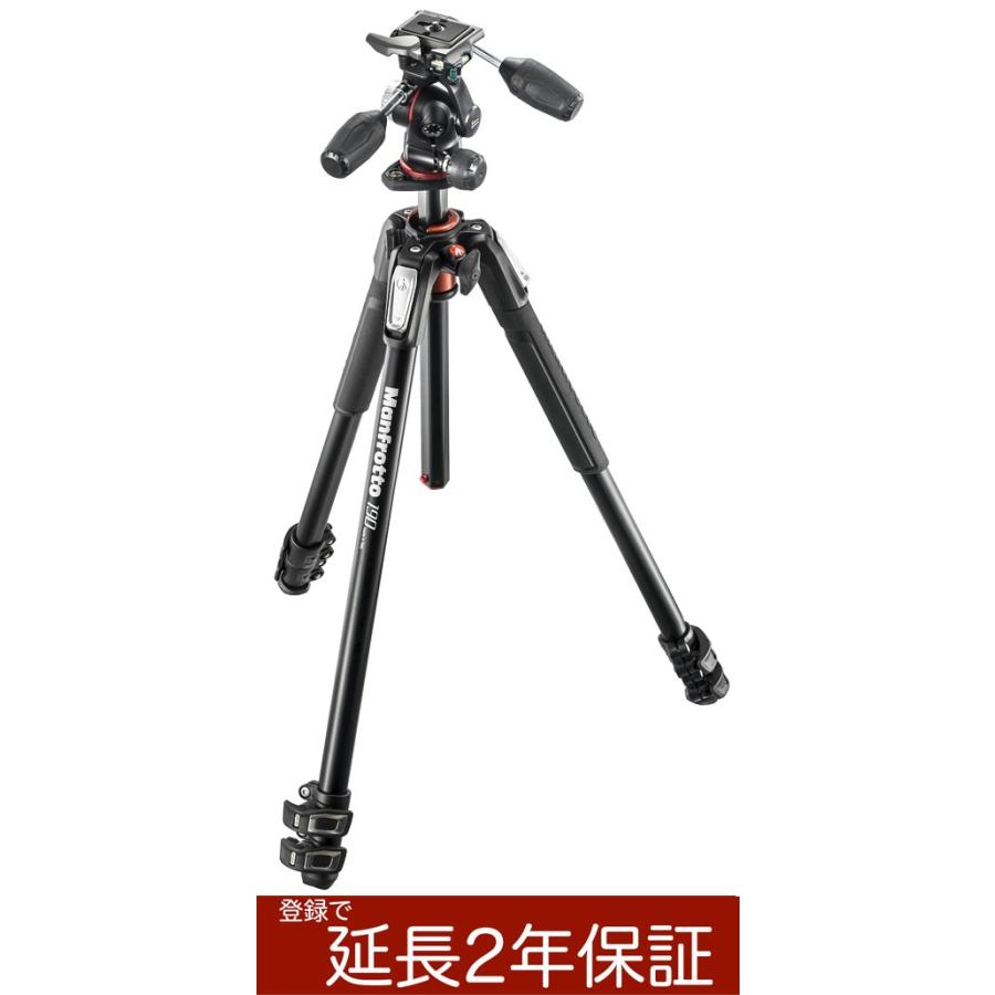 Manfrotto MK190XPRO3-3W 3D雲台付190プロアルミニウム3段三脚