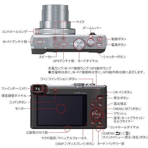 Panasonic LUMIX DMC-TZ60 コンパクトデジタルカメラ 概要 デジタルカメラ DMC-TZ60 | LUMIX（ルミックス） ミラー