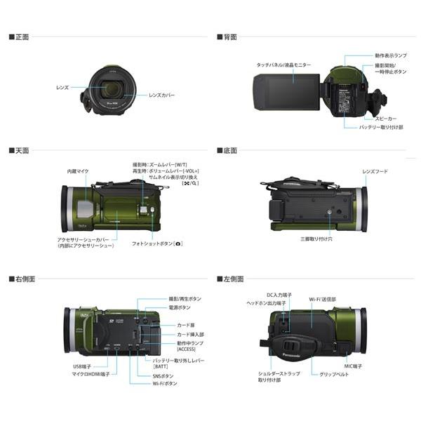 Panasonic HC-VX2M-G フォレストカーキ デジタル4K PREMIUM Panasonic HC-VX2M-G フォレストカーキ デジタル4K PREMIUM