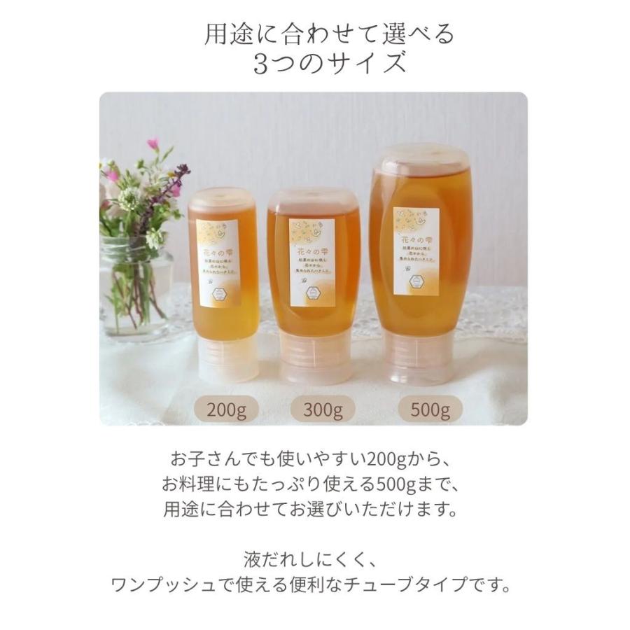 はちみつ 国産 蜂蜜 ハチミツ 純粋 非加熱 花々の雫 チューブタイプ