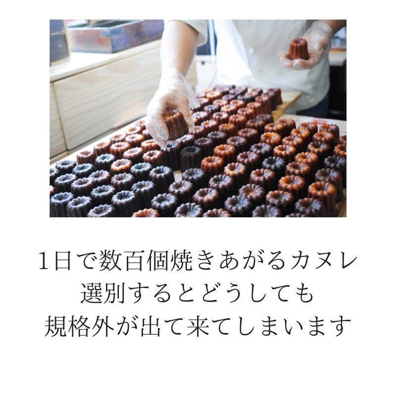 定価3000円 カヌレ 10個 フードロス 対応 過剰包装 削減 SDGs アウトレット 訳あり バニラとカスタードの 芳醇カヌレ フランス伝統菓子 自分へ ご褒美|mitsubachi044|02