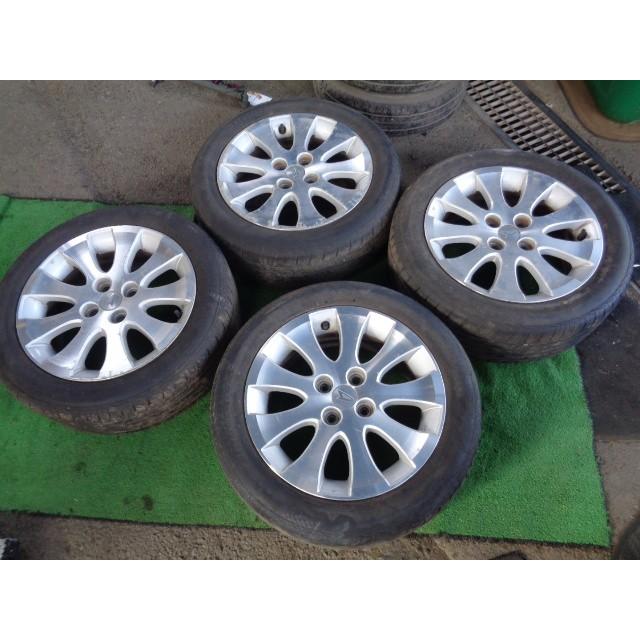中古 ダイハツ クー M402S 純正 15インチ アルミホイール 1台分 タイヤ