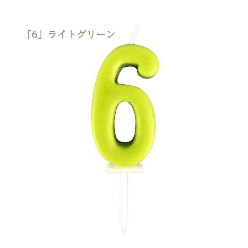 ナンバーキャンドル ロウソク 数字 6 誕生日 記念日 : MITSUBOSHIYA