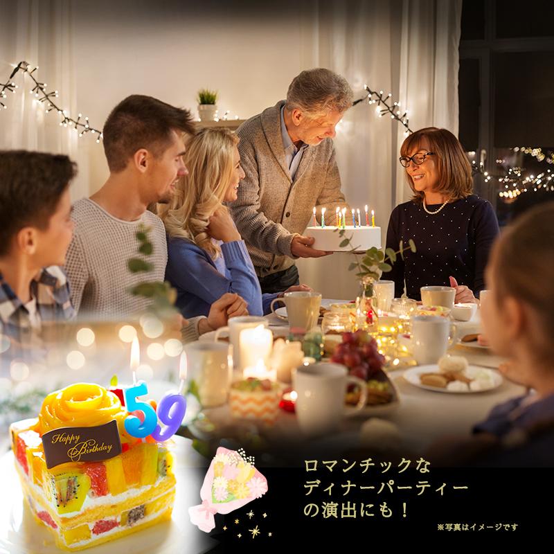 誕生日のろうそく ナンバーキャンドル ロウソク 数字 6 誕生日 記念日 : MITSUBOSHIYA