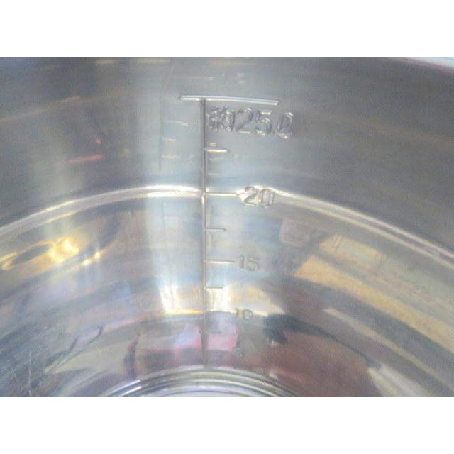 ★中古 ステンレス キッチンポット メジャー付 25L★ |  | 02