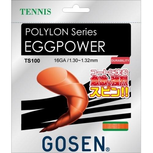 ゴーセン　GOSEN　EGGPOWER 16　テニス　硬式ガット　TS100OR｜mitsuhashi