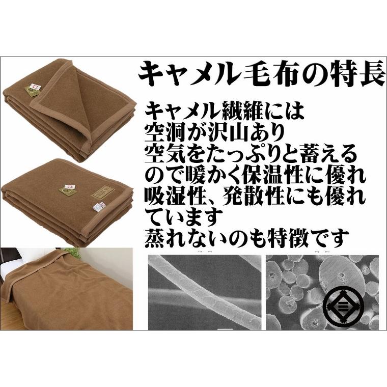 三井毛織 【防虫加工】 毛布 洗える キャメル シングル 140x200cm 公式