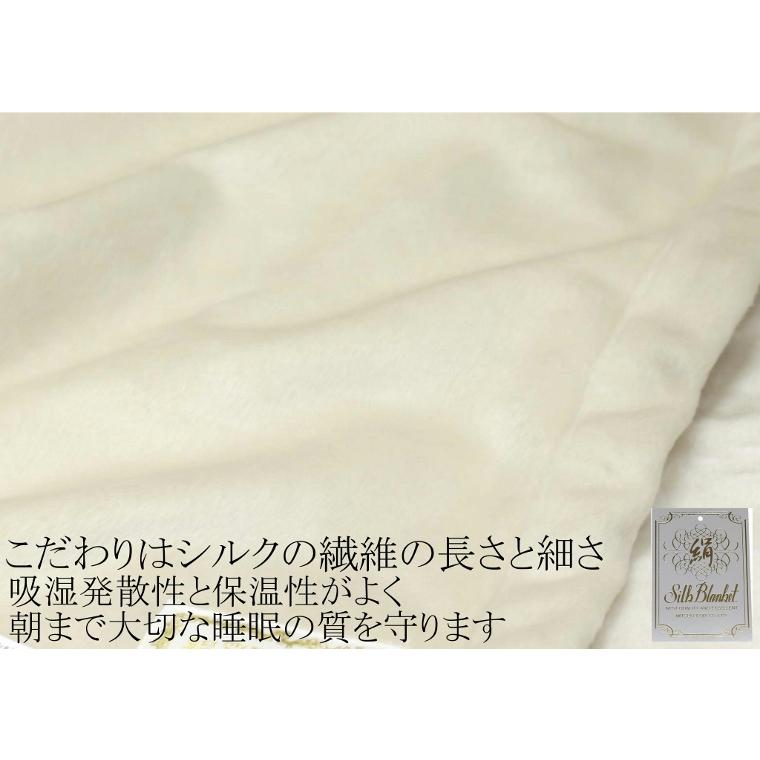毛布 【ロイヤル2】シルク 極めた シルク毛布【四辺もシルク】 三井毛織 シングル 日本製 送料無料 SL60000の画像