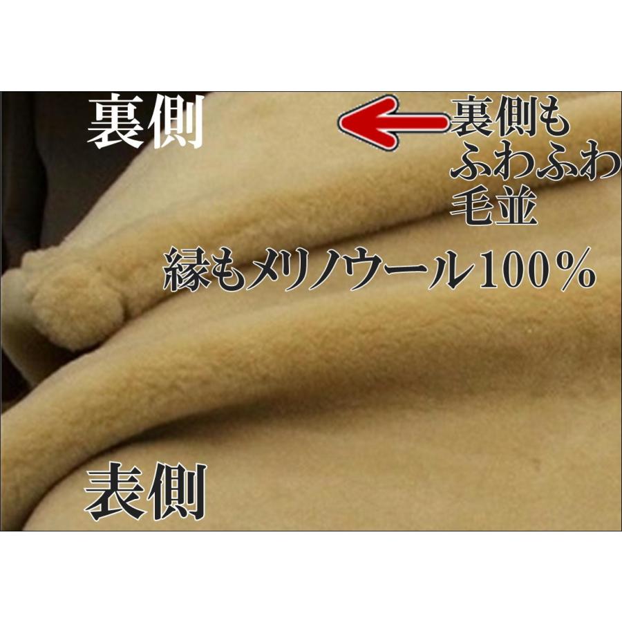 三井毛織 メリノ ウールマイヤー毛布 180x210cm ベージュ 三井毛織 毛布 メリノ ウール マイヤー 掛け ダブル 180x210cm 洗える