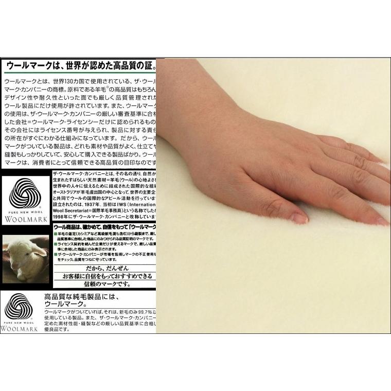 三井毛織 敷き 毛布 メリノ ウール マイヤー シングル 100x205cm 三井