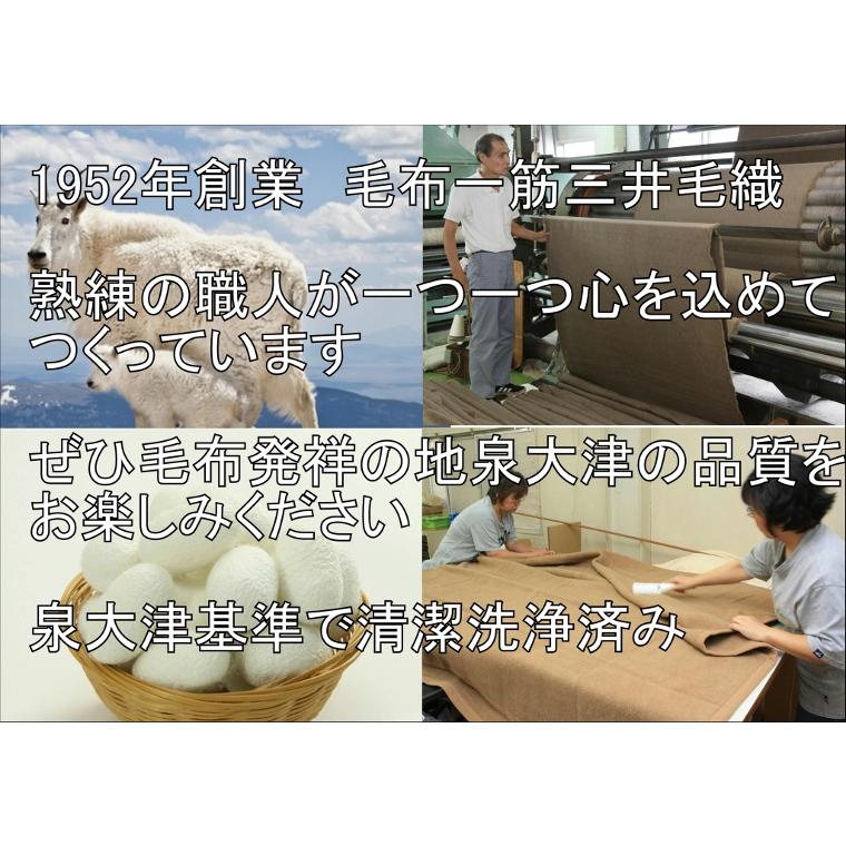 毛布 三井毛織 敷き毛布 シルク カシミヤ ダブル 140x205cm 敷き 毛布 日本製 wcas121 リバーシブル仕様_7