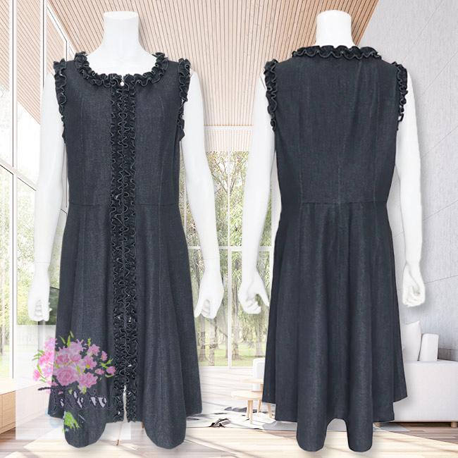 本物保証 Toilette トワレ ワンピース 紺 Al デニム地 パールプラー トワレ レディース ワンピース ワンピース チュニック Fresnojuneteenth Com