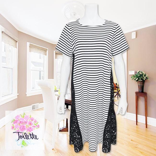 Toilette トワレ ワンピース 白x黒 Al Al 1 ミツキ 通販 Yahoo ショッピング