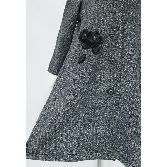 アミティエ amitie コート 日本製 黒 AM242993 : ミツキ - 通販