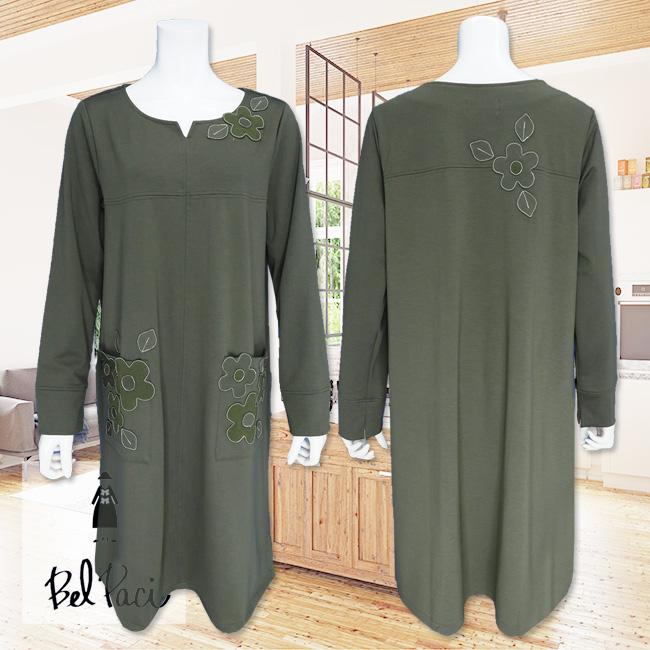 Belpaci ベルパーチ チュニックワンピース モスグリーン Bp Bp 1 ミツキ 通販 Yahoo ショッピング