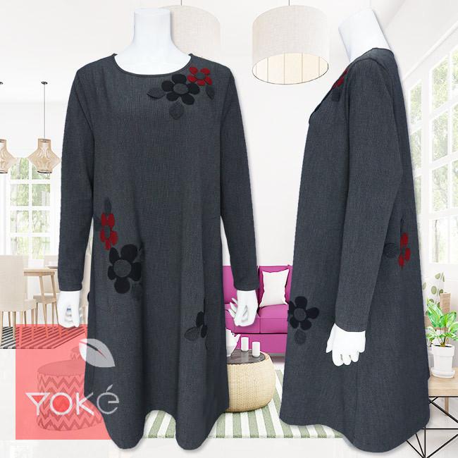 コンビニ受取対応商品 Yoke ヨーク チュニックワンピース チャコールグレー Y 正規激安 Www Thedailyspud Com