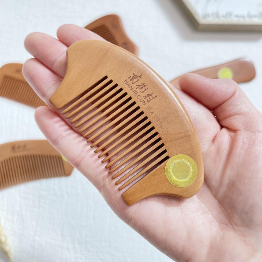 0422118  桃の木素材櫛57.6＊144.4ミリ 0422118 桃の木素材櫛57.6＊144.4ミリ