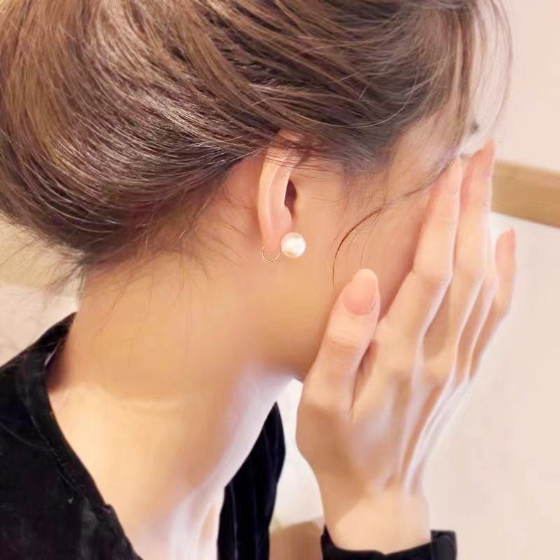 在庫限り イヤリング パール 一粒 ピアス 真珠 痛くない ゴールド