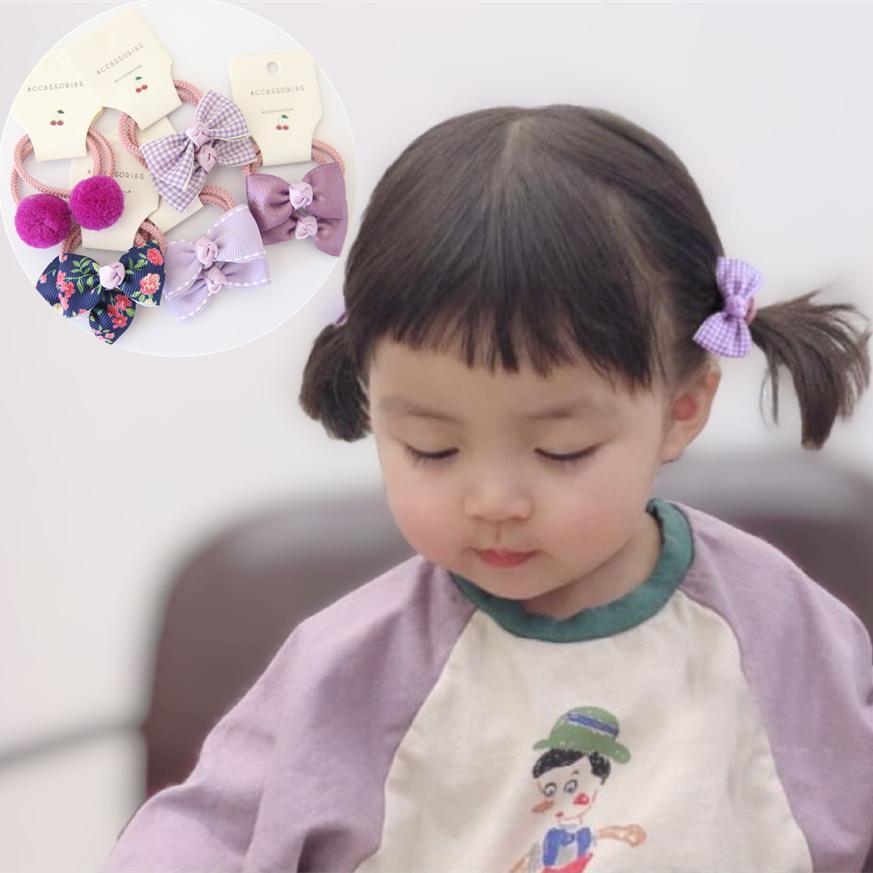 ベビーヘアクリップ⋈ヘアゴム❤︎パープル ベビーヘアクリップ⋈ヘアゴム❤︎パープル ベビーヘアクリップ