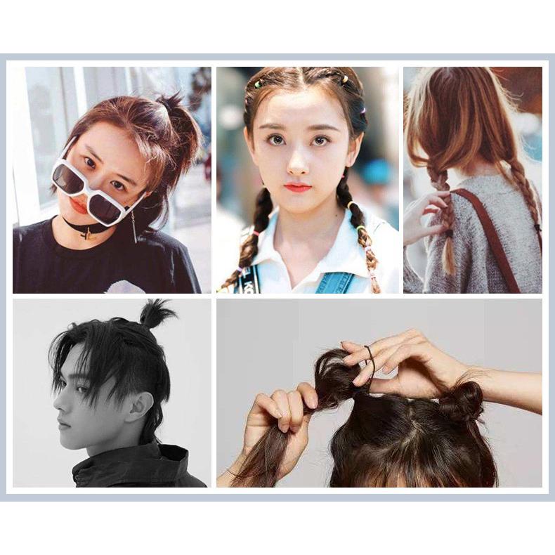 ヘアゴム セット 大容量 髪留め 100本 無地 シンプル 2種類 ヘアアクセ アレンジ 黒 子供 赤ちゃん キッズ レディース hg2110 |  | 12