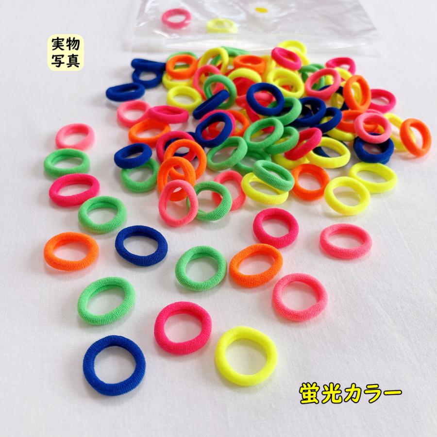 新色新袋 ヘアゴム ゴム ヘアアクセ 髪留め 5mm ふわふわ シームレス