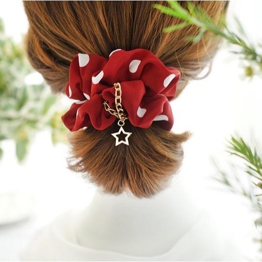 シュシュ★チャームリスト 楽天市場】【エントリーでポイント7倍】お花シュシュ かわいい