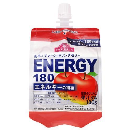 トップバリュ 素早くチャージ ドリンクゼリー ふじりんご味 180g × 24